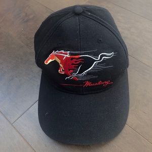 Black Ford Mustang Cap